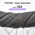 3 Pack Microfiber Hair Towel Wrap for Curly Hair, Super Absorbent Hair Drying Towel for Women, Kids, Hair Care Accessories, Hair Turban for Wet Hair (Grey, Camel, Brown)