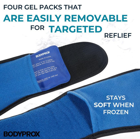 Bodyprox Face Ice Pack for Jaw, Head and Chin, Adjustable Hot and Cold Wrap for Wisdom Teeth and TMJ Pain Relief