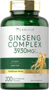 Carlyle Ginseng Complex Capsules, 200 Count, Non-GMO, Gluten Free Extract