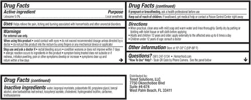 Hemorrhoid Cream - Maximum Strength 5% Lidocaine Numbing for Rapid Pain Relief, USA Made (Standard Care)