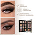 Lamora Nude Neutral Eyeshadow Palette, 12 Natural Highly Pigmented Shades, Travel Size Makeup Palette with Mirror