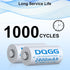4 Pack 16340 Rechargeable Battery 2800mAh 3.7Volt Button Top Batteries for Flashlight Headlamp