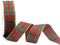 Christmas Checkered Plaid Ribbon, 25 Yard Each Roll, 100% Polyester for Crafts and Gift Wrapping