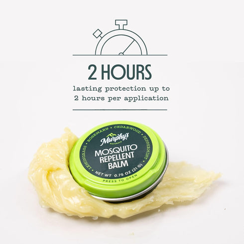 Murphy's Naturals Mosquito Repellent Balm - Plant-Based with Cedarwood, Lemongrass & Rosemary, 2 oz