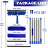 Rofhom 2.38M (94inch) 3 1 Window Cleaner Squeegee Kit - Cleaning Equipment with Long Handle in Extendable Window