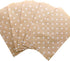 N'icePackaging 20 Qty 4" x 6" Decorative Flat Paper Gift Bags, White Polka-Dot on Brown Kraft Bags