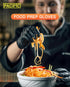 PACIFIC PPE 6-mil Black Nitrile Disposable Gloves, Food-Safe, Powder-Free, Cleaning, Textured Fingertips, Latex-Free,