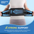 Back Support Brace for Posture with Stretchable Belt, Upgraded High-elastic Straps, Lumbar Brace for Lower Back Pain