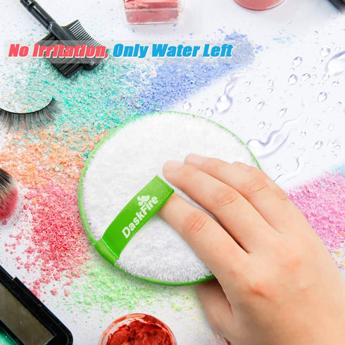 Reusable Makeup Remover Pads, Facial Make Up Removal Wipes, Washable Cloths, Hypoallergenic for Mascara, 3 pcs, 4.5" Dia