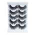 JIMIRE High Volume False Eyelashes - Fluffy 3D Lashes Pack of 5 Pairs