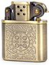 Bronzy Carved Constantine Antique Style Petrol Kerosene Lighter with Lift Arm