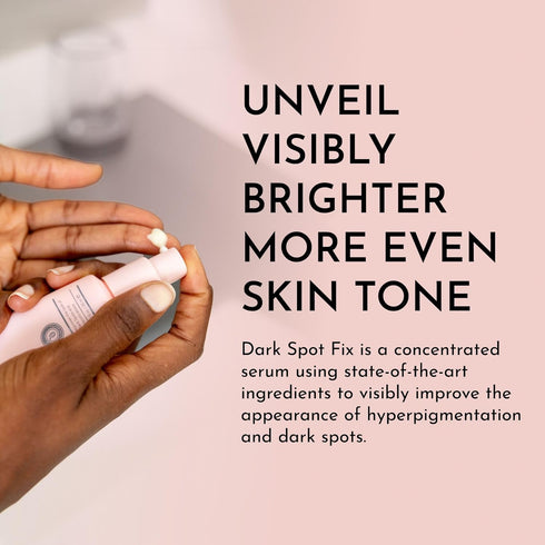Bolden Dark Spot Fix | Advanced Facial Dark Spot Corrector & Hyperpigmentation Correcting Serum | Ideal for Melanin Rich Skin | 1.0 Fl Oz