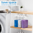 Laundry Detergent Dispenser, 94oz Fabric Softener Container, 2 Pack with 6 Labels for Laundry Room Organization