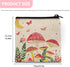 SUITOSELFY Mushroom Print Period Bag Travel Sanitary Napkin Storage Bag Small Portable Menstrual Cup Nursing Pad