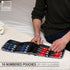 Lewis N. Clark Travel Pill Organizer, Black, 16 Slot Slimline Pouch for Vitamins & Medication