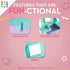 Caboodles Pretty in Petite Makeup Box, Two-Tone Pink on Lavender, Hard Plastic Organizer with Mirror