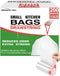 Trash Bags, 2.6 Gallon, 200 Count, Drawstring, Odorless, Extra Thick, White Plastic for Home Office Bathroom Kitchen