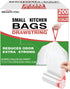 Trash Bags, 2.6 Gallon, 200 Count, Drawstring, Odorless, Extra Thick, White Plastic for Home Office Bathroom Kitchen