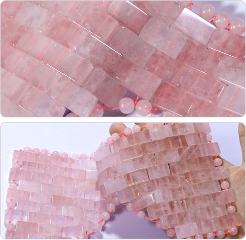 Set Gemshan Rose Quartz Eye Mask & Massage Roller Ball