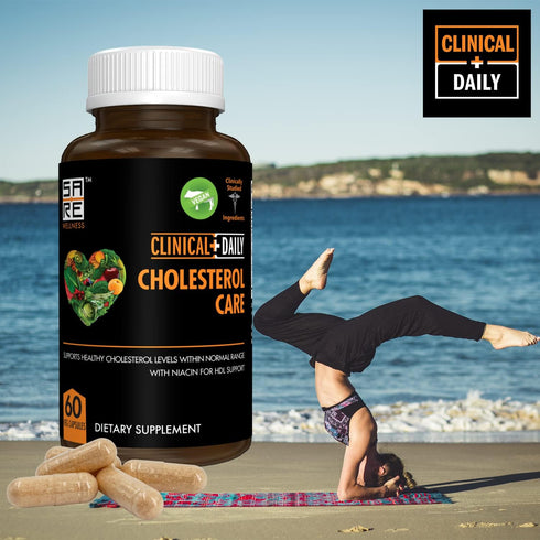Clinical Daily Cholesterol Care Supplement - Vegan Plant Sterols for Cholesterol Support, 60 Capsules