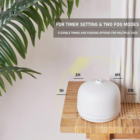 kakoda 500ml Ceramic Essential Oil Diffusers for Home Large Room, Aromatherapy Scent Air Diffuser Ultrasonic Aroma