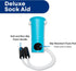 RMS Sock Aid Kit - Easy On Easy Off Device for Men and Women with Limited Mobility, Blue