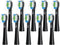 Replacement Toothbrush Heads, 10 Pack for Bitvae Daily D2 Rechargeable Toothbrush, Black Refills