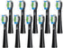 Replacement Toothbrush Heads, 10 Pack for Bitvae Daily D2 Rechargeable Toothbrush, Black Refills