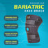 BraceAbility Bariatric Knee Brace 4XL for Large Legs - Plus Size with Side Stabilizers for Arthritis, Patellar