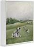 Stupell Industries Dairy Cows Grazing in Rolling Green Field Farms, Designed by Hollihocks White Framed Wall Art