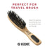 Kent PF10 Natural Boar Bristle Brush for Hair Straightening, Styling, Smoothing - Travel-Friendly