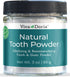 Viva Doria Natural Tooth Powder | Remineralizing Teeth Whitening Powder | Refreshing Mint Flavor | 3 Oz Glass Jar
