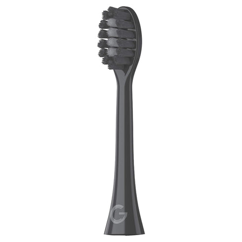 GLEEM Toothbrush Replacement Brush Heads Refill, Black, 2 Count