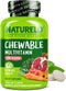 NATURELO Chewable Vitamin for Kids - Multivitamin with Whole Food Organic Fruit Blend, 60 Tablets for Children