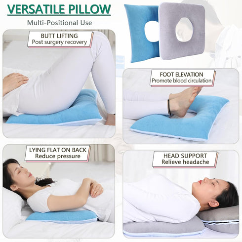 Tailbone Anti-Bedsore Cushion, Donut Pillows, Pressure Ulcer Cushions, Pillow Pain Relief Mat, Soft Pad of Bed Sores