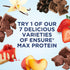 Ensure Max Protein Nutrition Shake Liquid, with 30g of Protein, 1g of Sugar, High Protein Shake, Creamy Peach, 11 fl