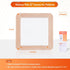 Silicone Foam Dressing with Gentle Adhesive Border 6''x6'', 5 Pack Waterproof Bandage for Pressure Ulcer