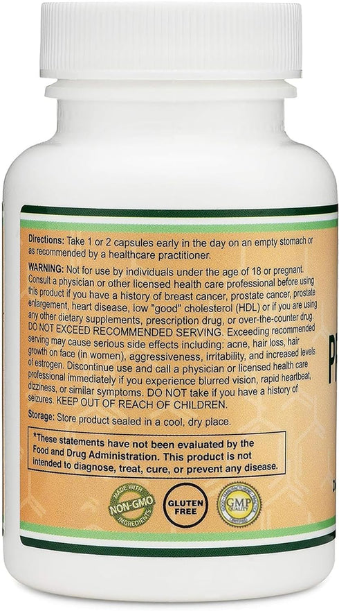 Pregnenolone 100mg per Serving - Boost Progesterone Levels, Third Party Tested, 120 Capsules Non-GMO