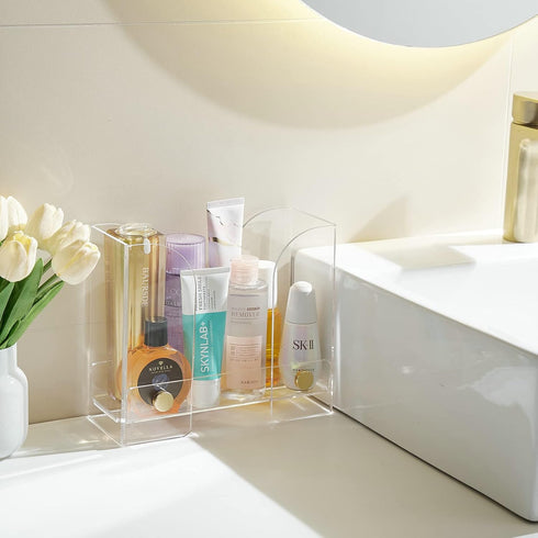 Folded Paper Towel Holder - Acrylic Countertop Dispenser for Z-fold, C-fold or Multi-Fold Paper Towels