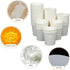 VERDANVERSE 100pcs 1.7Oz Small Disposable Mouthwash Cups White Paper Rinse Cups for Bathroom and Beverage Sampling
