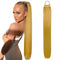 28inch Long Dark Blonde Ponytail Extension with Hair Tie - Yaki Straight Thick Braiding Hairpiece for Women (#15/18)