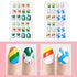Laza 120pcs Children Nails Press On Pre-glue Full Cover Nail Tips Kit, Colorful Rainbow Short Artificial Nails
