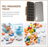 HAMPPLIES 21-Compartment Weekly Pill Organizer Large Capacity Removable Morning and Evening Medicine Dispenser Travel