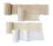 Lookein Handmade 1.5" Chiffon Silk-Like Ribbon Sample Swatch Chart - Frayed Edges for Wedding Invitations