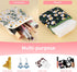 TIESOME 2 Daisies Sanitary Napkin Storage Bag, Pcs Embroidery Menstrual Cup Pouch Cotton Soft Period Holder Bag