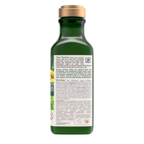 Maui Moisture Thicken & Restore Conditioner with Bamboo Fibers, Vegan, 13 fl oz, for Natural Hair