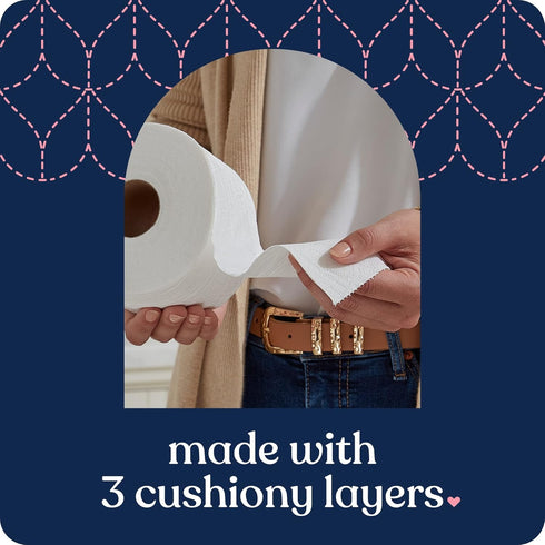 Quilted Northern Ultra Plush Toilet Paper, 6 Mega Rolls = 24 Regular Rolls, 3 Ply Soft Toilet Tissue
