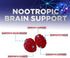 Brain Supplement Gummies for Memory & Focus Support - 60 Vegan Gummies with B6 B12, Phosphatidylserine, Nootropics