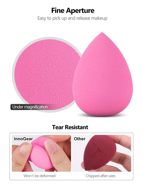 InnoGear Makeup Sponge, 10 Pcs Blender Set for Beauty Cosmetic Foundation, Flawless Applicator Puff (Multicolor 1)
