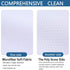 SINLAND Wholesale Microfiber Dish Cloth, 10 Pack 12 Inch x 12 Inch Kitchen Cleaning Cloths with Poly Scour Side